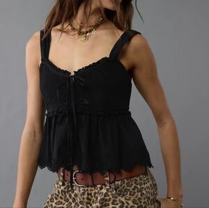 Smocked Babydoll Top